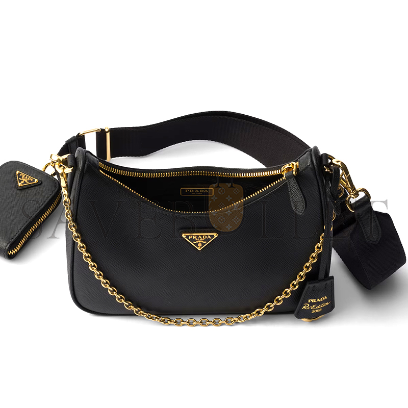 PRADA RE-EDITION 2005 SAFFIANO LEATHER BAG 1BH204 (22*18*6cm)